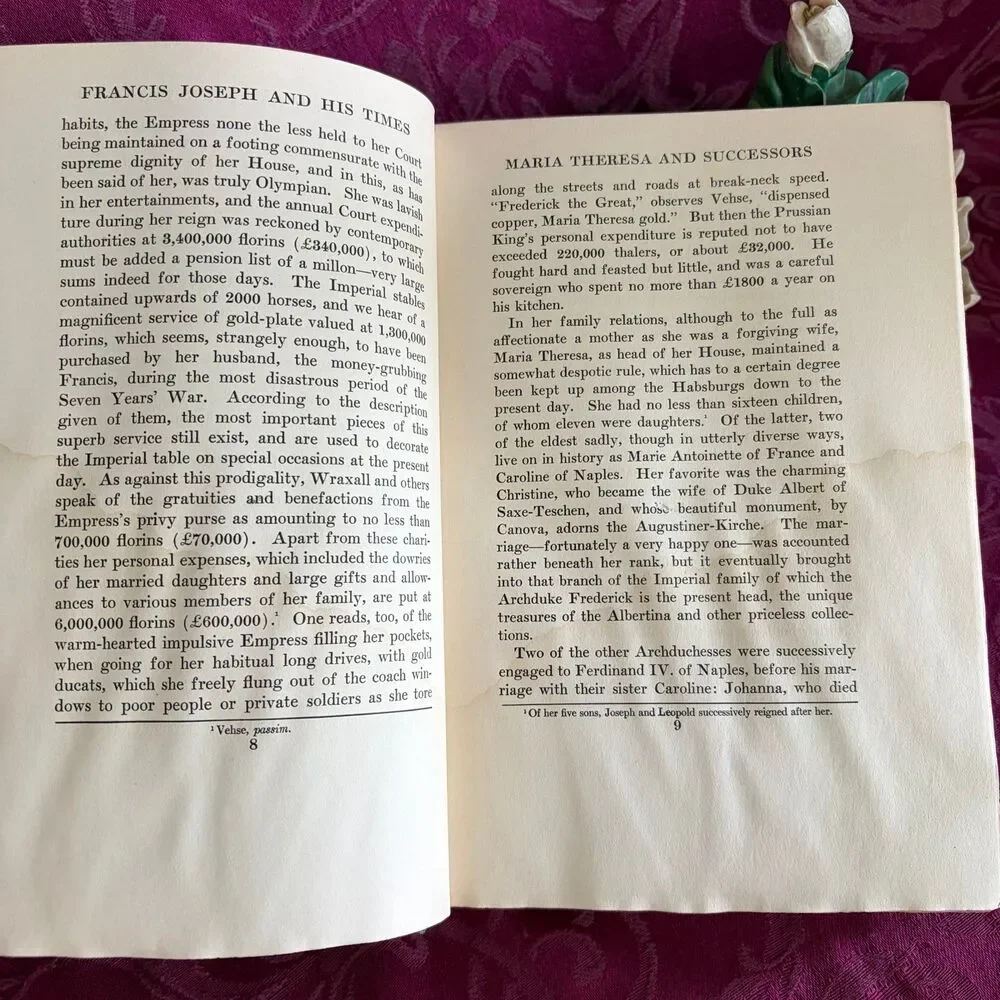1909 Francis Joseph and His Times by Sir Horace Rumbold, Scarce First Edition